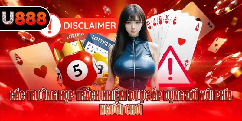 Các trường hợp trách nhiệm được áp dụng đối với phía người chơi