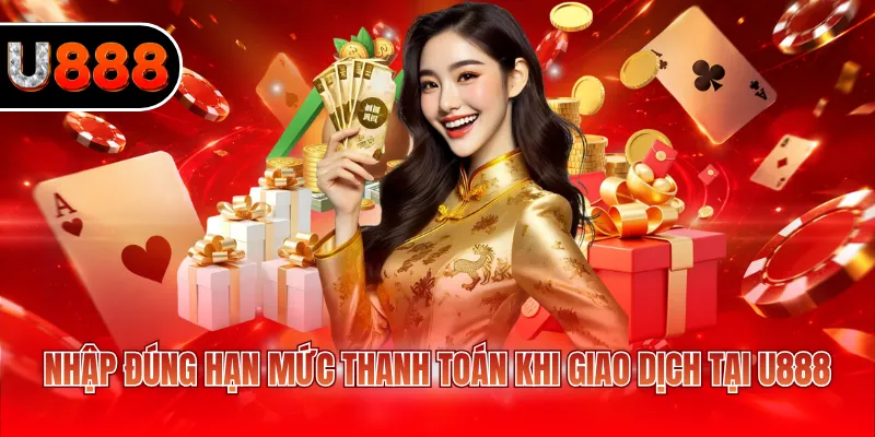 Nạp Tiền U888 - Hướng Dẫn Giao Dịch Nhanh Trong 3 Phút 3 Nhập đúng hạn mức thanh toán khi giao dịch tại U888